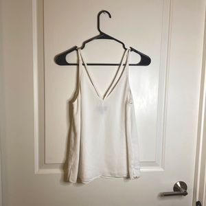 Top Shop sheer white sleeveless blouse. Size S. No stains or tears.